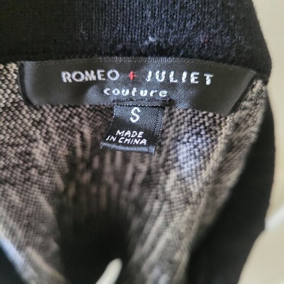 Romeo + Juliet Couture Women's Black & White Knit A-Line Mini Skirt- S - Picture 4 of 8